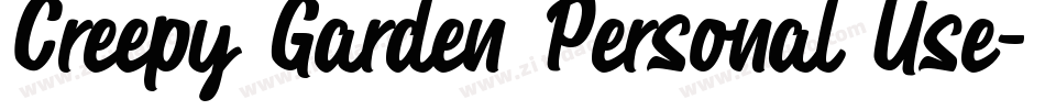 Creepy Garden Personal Use字体转换